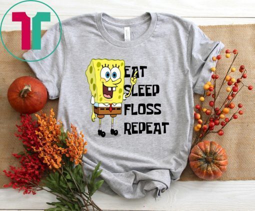 Spongebob Eat Sleep Float Repeat Tee Shirt