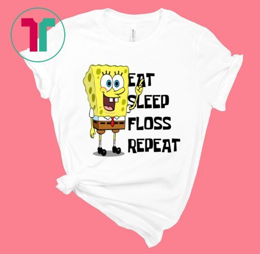 Spongebob Eat Sleep Float Repeat Tee Shirt