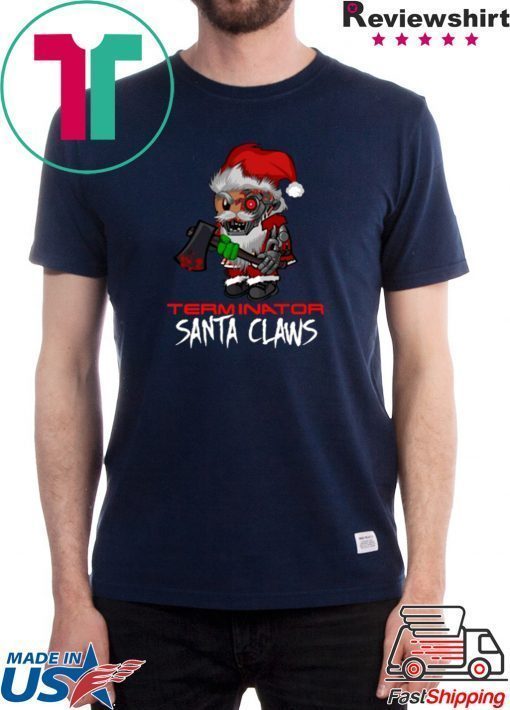 Terminator Santa Claws Christmas Shirt