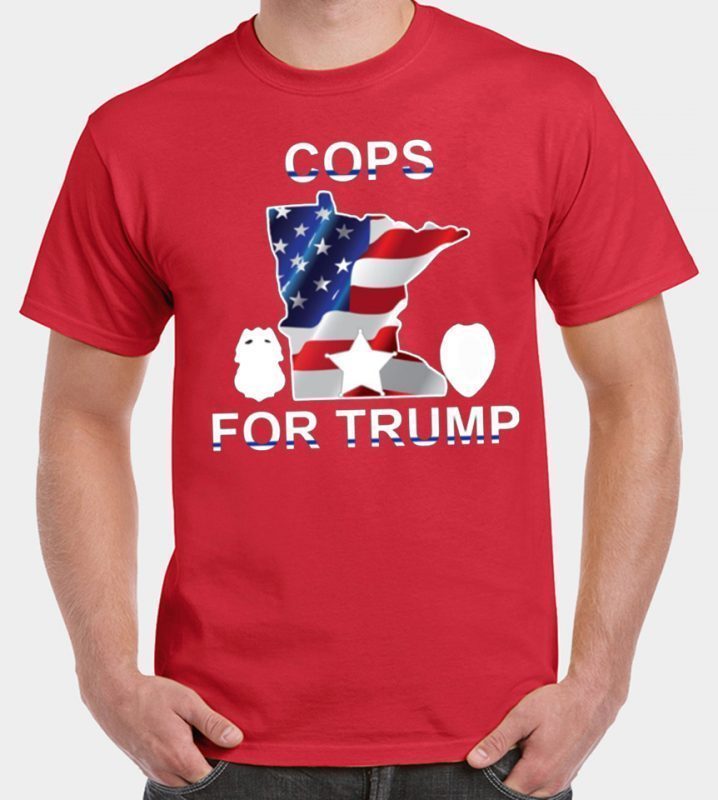 Cops For Trump USA Flag 2019 Tee Shirt