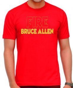 FIRE BRUCE ALLEN Washington Redskins Tee Shirt