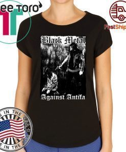 Mens Womens Behemoth’s Nergal Reveals Black Metal Against Antifa Tee Shirt