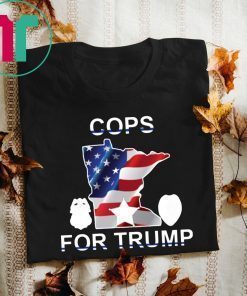Cops For Trump Minnesota American Flag TShirt