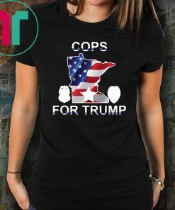 Cops For Trump Minnesota American Flag 2020 Tee Shirt