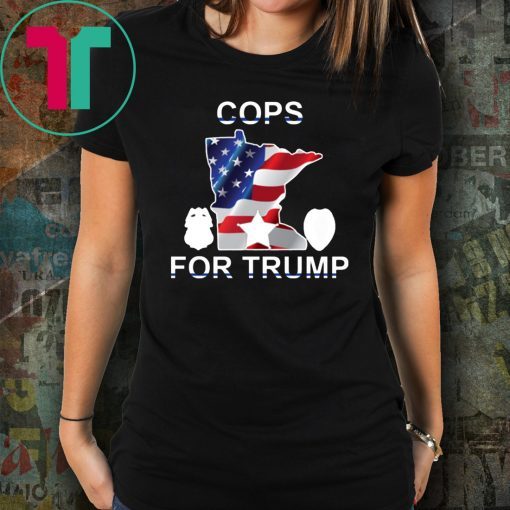 Cops For Trump Minnesota American Flag 2020 Tee Shirt