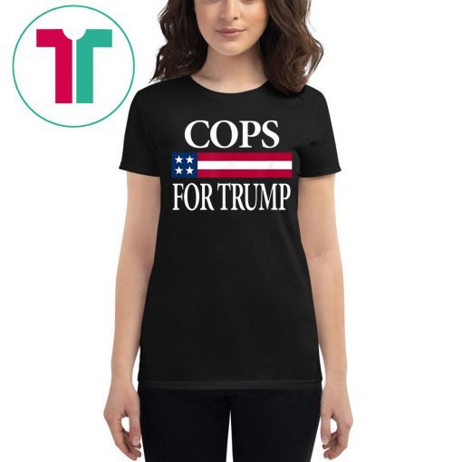 Cops For Trump Minneapolis Police Union USA Flag Gift 2019 T-Shirt