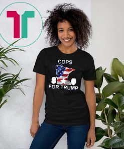 Cops For Trump USA Flag 2019 Tee Shirt