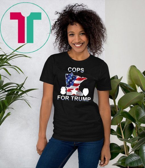 Cops For Trump USA Flag 2019 Tee Shirt