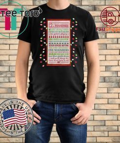 Tennessee 12 Days of Christmas Wooden Wall 2019 T-Shirt