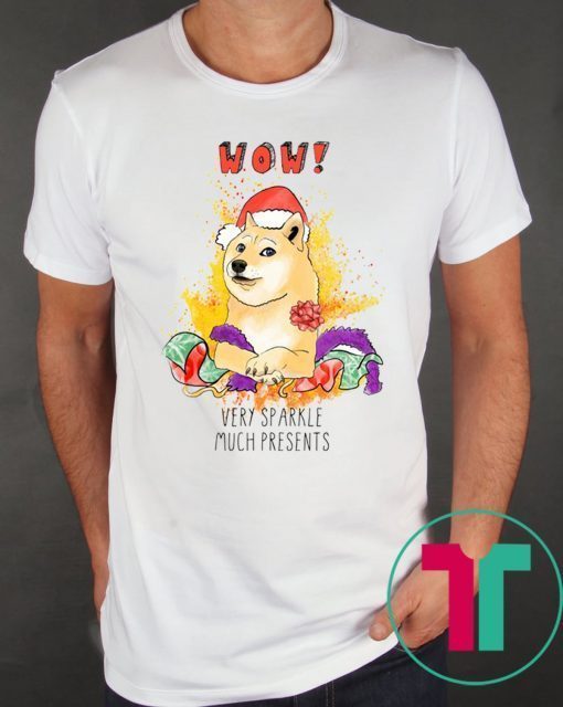 Very Sparkle Much Presents Doge Christmas Funny T-Shirts