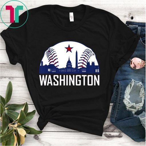 Vintage Washington DC Baseball Hometown Skyline National Shirts