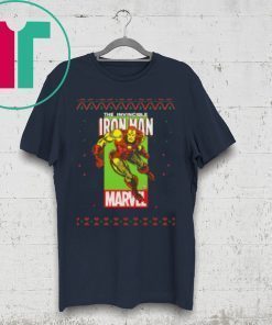 MCU Marvel The Invincible Iron Man Ugly Christmas Uniesex T-Shirt