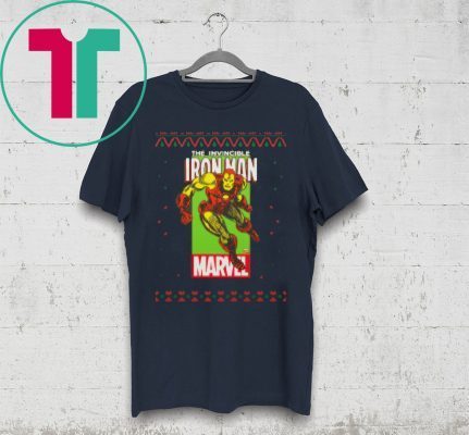 MCU Marvel The Invincible Iron Man Ugly Christmas Uniesex T-Shirt