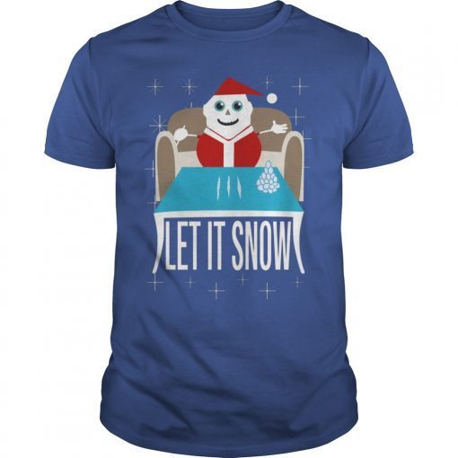 Cocaine Santa Let It Snow T-Shirt