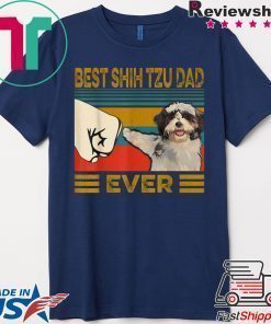 Best Shih tzu Dad Ever Gift T-Shirt