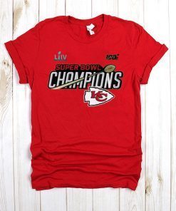 Kansas City Chiefs Super Bowl LIV Champions Trophy Tee Shirt