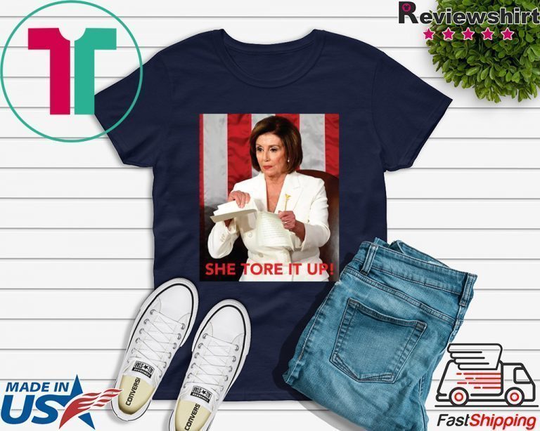 Nancy Pelosi Meme She Tore It Up Donald Trump Speech Shirt