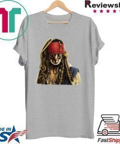 Pirates Jack Sparrow Cat Official T-Shirt