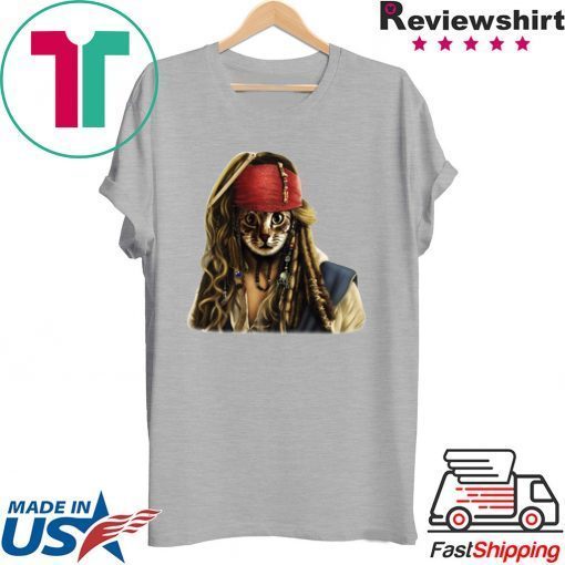 Pirates Jack Sparrow Cat Official T-Shirt