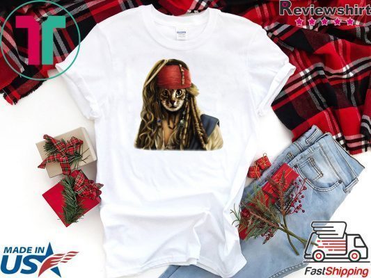 Pirates Jack Sparrow Cat Official T-Shirt