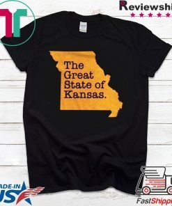 The Great State Of Kansas city chiefs Tee Shirts