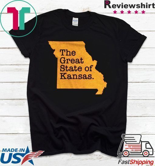 The Great State Of Kansas city chiefs Tee Shirts