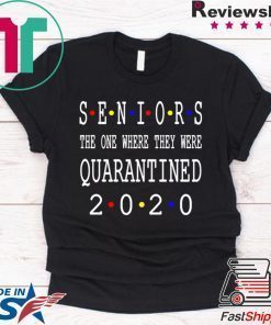 Class Of 2020 Graduation Senior Funny Quarantine Shirt Senior 2020 Shit Getting Real T-Shirt