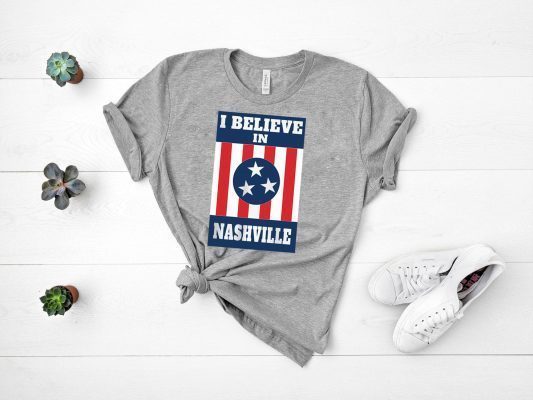 I Believe In Nashville Tornado Mural Nashville Official T-Shirts