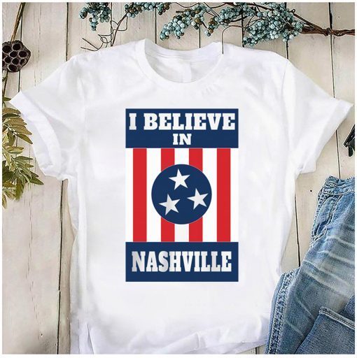 I Believe In Nashville Tornado Mural Nashville Official T-Shirts