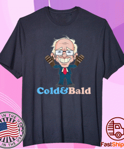 Bernie Sanders Mittens Inauguration Cold and Bald Comic Tee Shirt