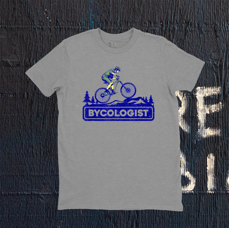 Bycologist funny Mountain Bike Bicylce Cycling Tee Shirt