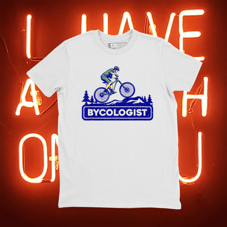 Bycologist funny Mountain Bike Bicylce Cycling Tee Shirt