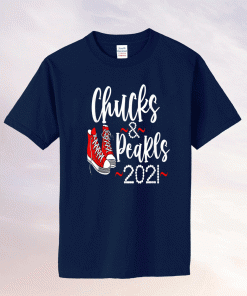 Chucks and Pearls 2021 Kamala Harris Tee Shirt