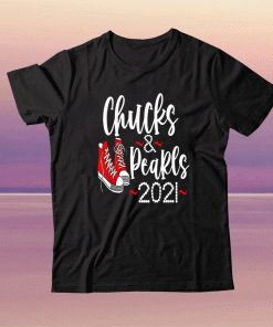 Chucks and Pearls 2021 Kamala Harris Tee Shirt
