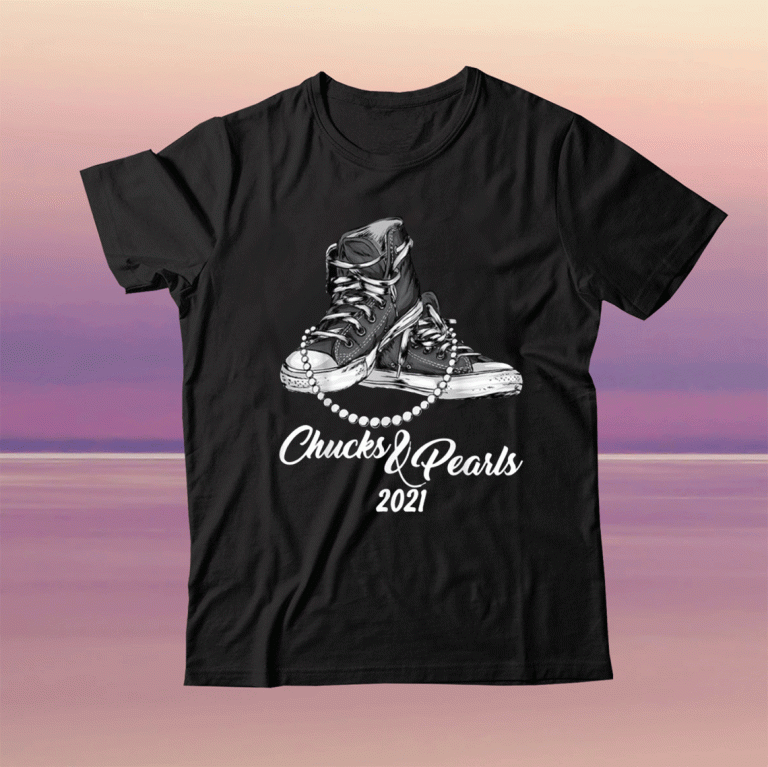 Chucks and Pearls 2021, Kamala Woman Tshirt Inauguration 2021 T-shirt, Feminist T-Shirt