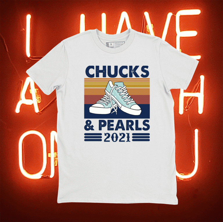 Vintage Chucks and Pearls Biden Harris 2021 Inauguration T-Shirt