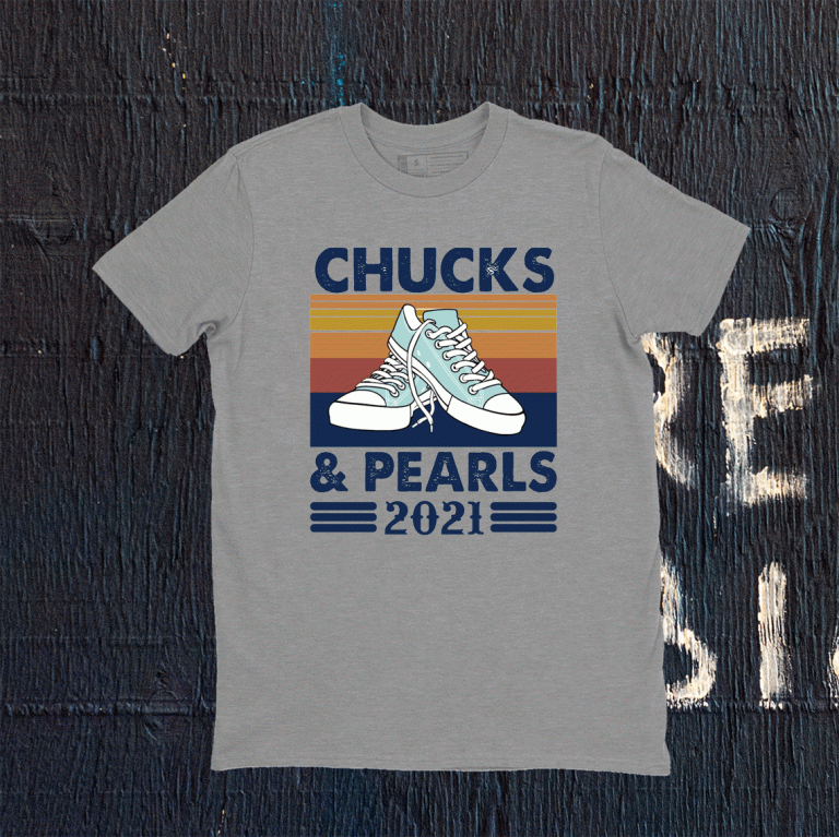 Vintage Chucks and Pearls Biden Harris 2021 Inauguration T-Shirt