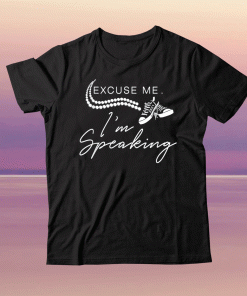 Excuse Me I'm Speaking Funny Pearls and Shoe Tee Shirt