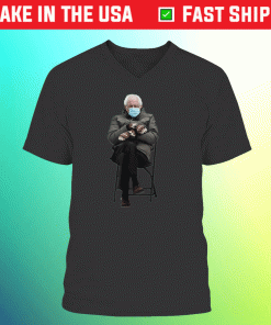 Funny Meme Mittens Bernie Sanders Mittens V-Neck