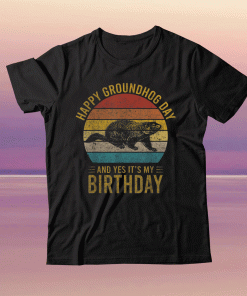 Groundhog Birthday Decoration 2 February 2Nd Happy Birthday Tee Shirt