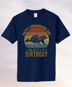 Groundhog Birthday Decoration 2 February 2Nd Happy Birthday Tee Shirt