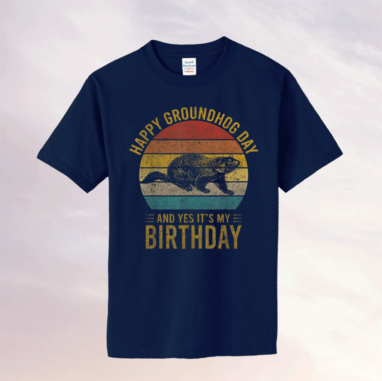 Groundhog Birthday Decoration 2 February 2Nd Happy Birthday Tee Shirt