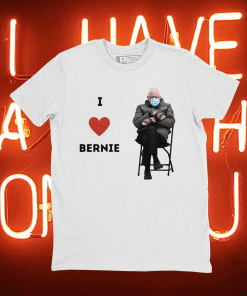 I Heart Bernie Sanders Mittens Sitting Inauguration Gift Tee Shirt