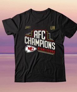 KC Chiefs AFC Champions Miami Bound 2021 Tee Shirt