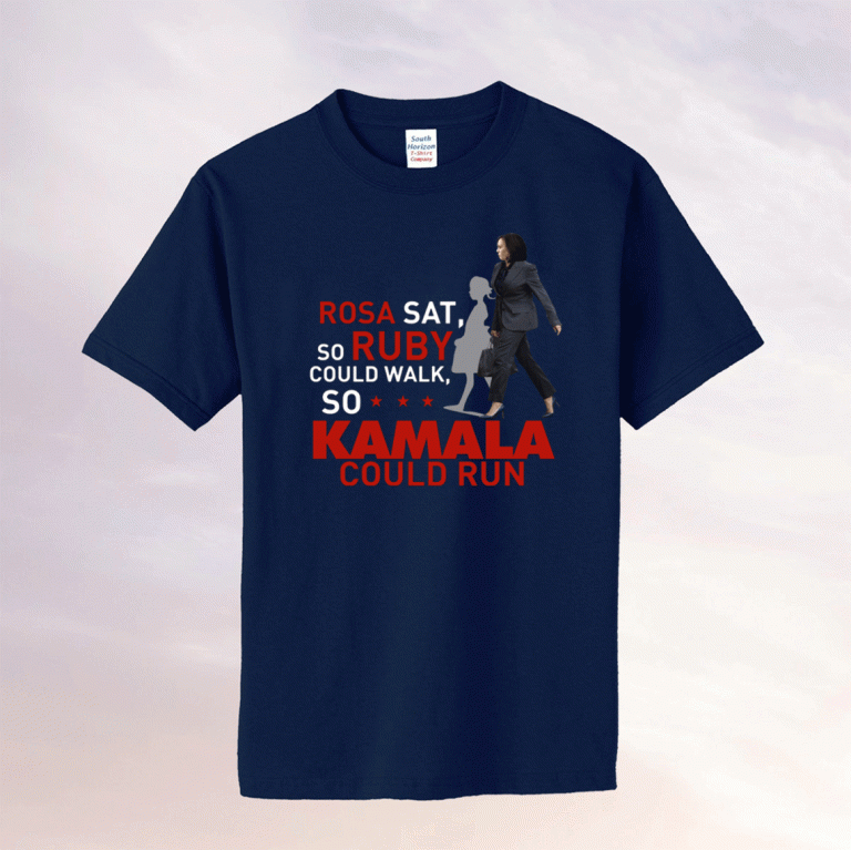 Kamala Harris Rosa Sat Ruby Walk First Female Vice President Tee Shirt