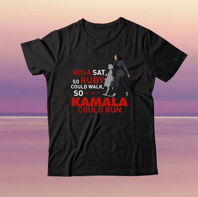 Kamala Harris Rosa Sat Ruby Walk First Female Vice President Tee Shirt