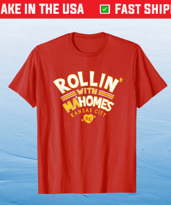 Kansas City Red Rollin With Ma homes KC Retro Styled Kc Fan Tee Shirt