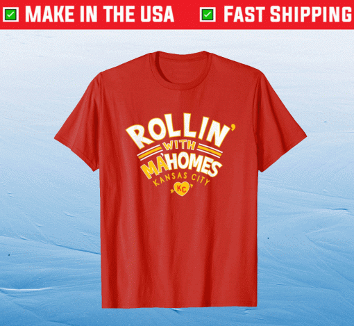 Kansas City Red Rollin With Ma homes KC Retro Styled Kc Fan Tee Shirt