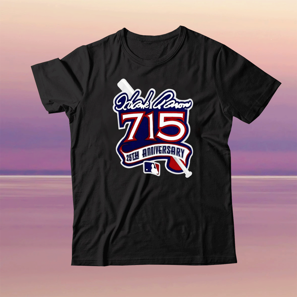 RIP Hank Aaron Vintage 90s MLB Hank Aaron 25th Anniversary Tee Shirt Hoodie  Tank-Top Quotes