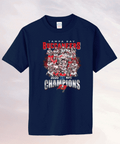 Official Tampa bay Buccaneers 2021 NFC Champions T-Shirt